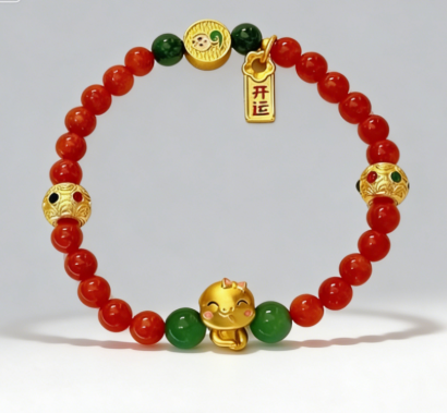 D90 Bead Bracelet: Flash of Insight, Wisdom & Wealth