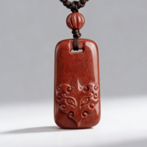 D112 Pendant Necklace: Cinnabar Auspicious Beast