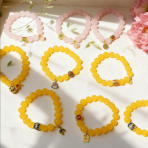 D216 Colorful Sunset Large Bead Bracelet(Random style)