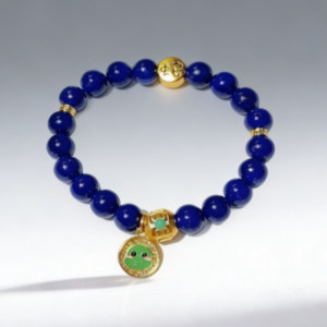 D89 Bead Bracelet: Golden Snake in Wild Dance, Surrounded by Wealth