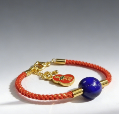 D7 Lapis Lazuli Red Bracelet