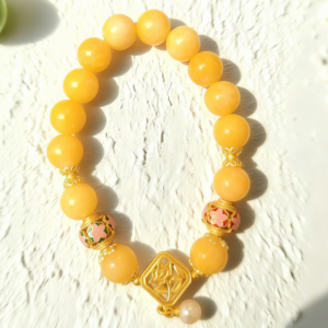 D84 Bead Bracelet: Ninth Cycle Glowing Pearl