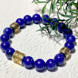 D98 Bead Bracelet: Jade Pattern of Auspicious Green