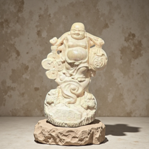 D124 Peachwood Maitreya Buddha