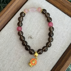 D253 Ink Shadow Floral Bracelet